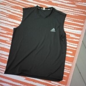 Adidas Men's Dark Gray Tank Top